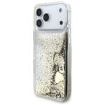 Guess Liq Case Glitter 4 Charms Gold Kryt iPhone 17 Pro