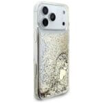 Guess Liq Case Glitter 4 Charms Gold Kryt iPhone 17 Pro