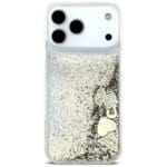 Guess Liq Case Glitter 4 Charms Gold Kryt iPhone 17 Pro Max