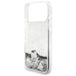 Guess Liq Glitter Charms Silver Kryt iPhone 17 Pro Max
