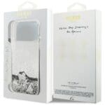 Guess Liq Glitter Charms Silver Kryt iPhone 17 Pro Max
