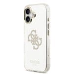 Guess PC/TPU Mirror 4G Glitter Logo MagSafe Gold Kryt iPhone 17