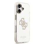 Guess PC/TPU Mirror 4G Glitter Logo MagSafe Gold Kryt iPhone 17