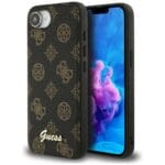 Guess Peony Script Logo MagSafe Black Kryt iPhone 16e