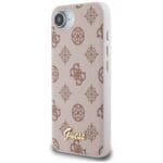 Guess Peony Script Logo MagSafe Brown Kryt iPhone 16e