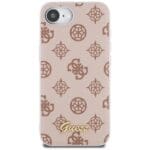 Guess Peony Script Logo MagSafe Brown Kryt iPhone 16e
