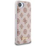 Guess Peony Script Logo MagSafe Brown Kryt iPhone 16e