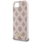 Guess Peony Script Logo MagSafe Brown Kryt iPhone 16e