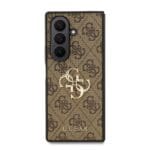 Guess PU 4G Metal Logo Samsung Brown Kryt Samsung Galaxy Z Fold 7