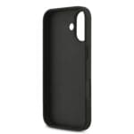 Guess PU Fixed Glitter 4G Metal Logo Black Kryt iPhone 17