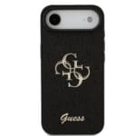 Guess PU Fixed Glitter 4G Metal Logo Black Kryt iPhone 17 Air