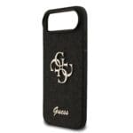 Guess PU Fixed Glitter 4G Metal Logo Black Kryt iPhone 17 Air