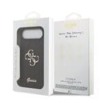 Guess PU Fixed Glitter 4G Metal Logo Black Kryt iPhone 17 Air