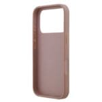 Guess PU Fixed Glitter 4G Metal Logo Pink Kryt iPhone 17 Pro