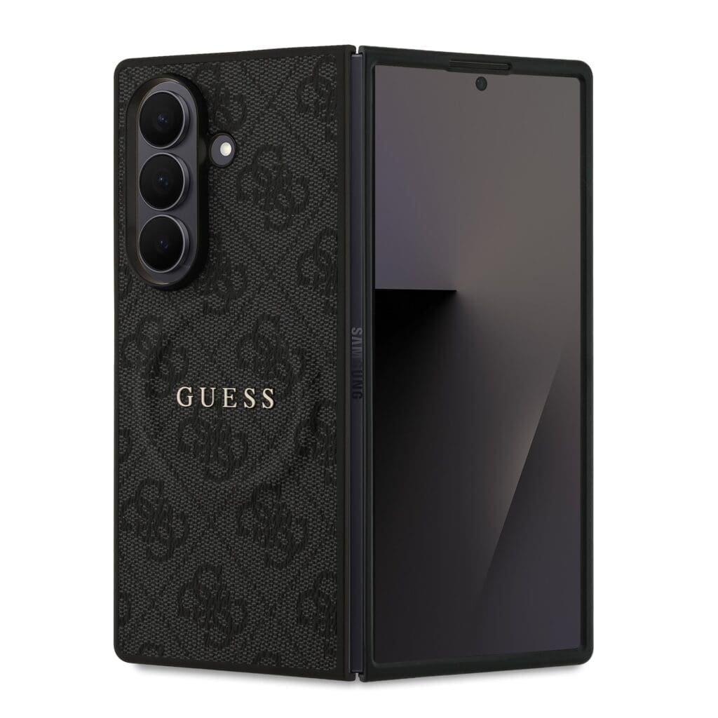 Guess PU Leather 4G Colored Ring Magnetic Samsung Black Kryt Samsung Galaxy Z Fold 7