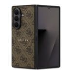 Guess PU Leather 4G Colored Ring Magnetic Samsung Brown Kryt Samsung Galaxy Z Fold 7