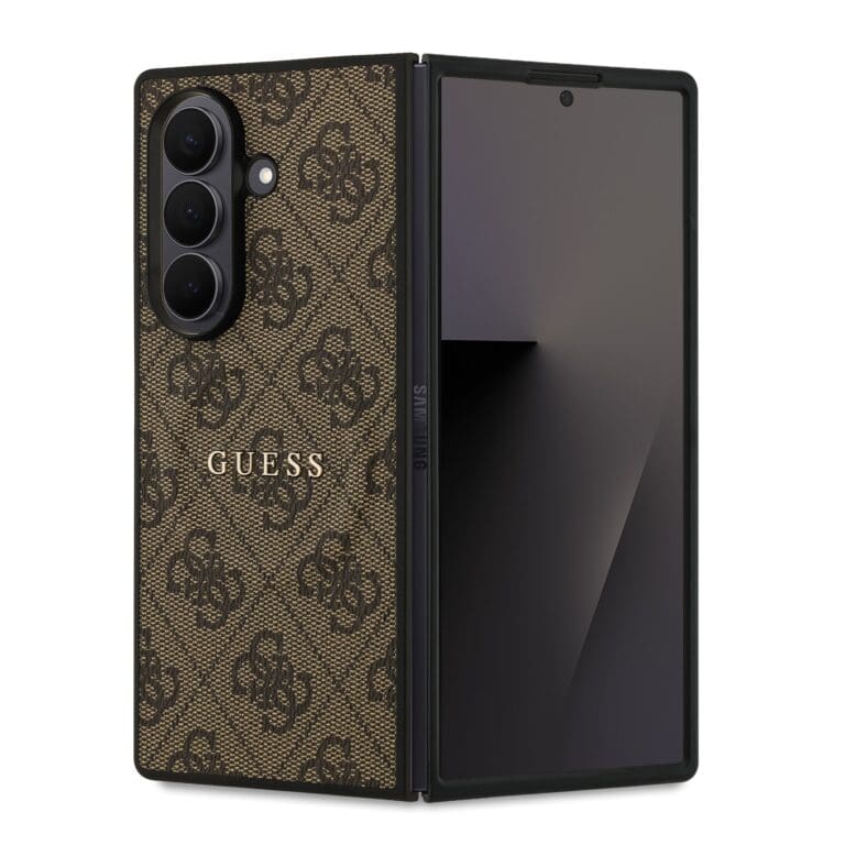 Guess PU Leather 4G Colored Ring Magnetic Samsung Brown Kryt Samsung Galaxy Z Fold 7