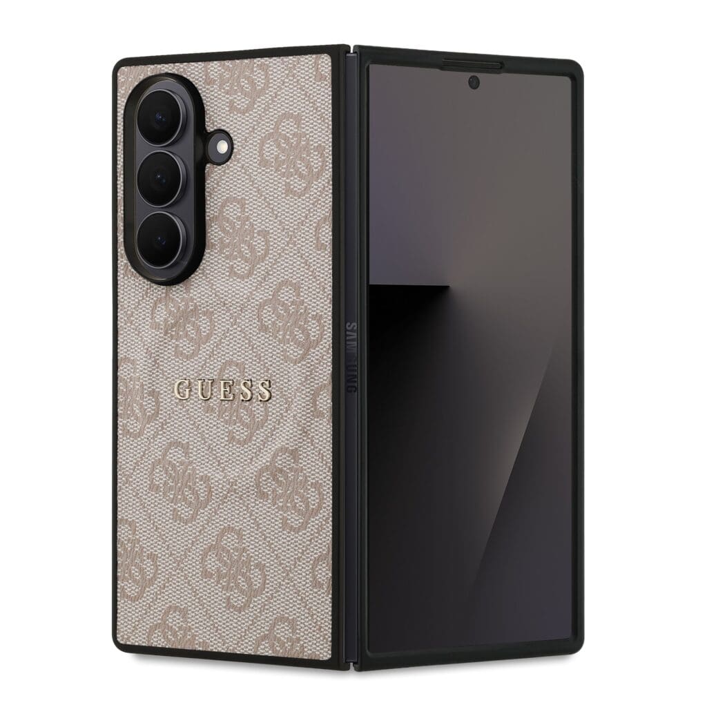 Guess PU Leather 4G Colored Ring Magnetic Samsung Pink Kryt Samsung Galaxy Z Fold 7