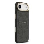 Guess PU Leather 4G Gold Frame MagSafe Black Kryt iPhone 17 Air