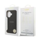 Guess PU Saffiano MagSafe Black Kryt iPhone 17