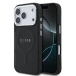 Guess PU Saffiano MagSafe Black Kryt iPhone 17 Pro