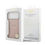 Guess PU Saffiano MagSafe Pink Kryt iPhone 17 Pro