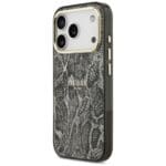 Guess Python Pattern MagSafe Black Kryt iPhone 17 Pro