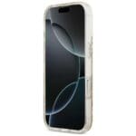 Guess Resin Bottom Glitter MagSafe Gold Kryt iPhone 17