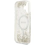 Guess Resin Bottom Glitter MagSafe Gold Kryt iPhone 17