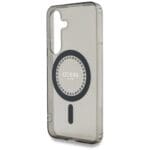 Guess Rhinestones Printed Classic Logo MagSafe Black Kryt Samsung Galaxy S25