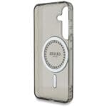 Guess Rhinestones Printed Classic Logo MagSafe Black Kryt Samsung Galaxy S25