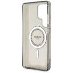 Guess Rhinestones Printed Classic Logo MagSafe Black Kryt Samsung Galaxy S25 Ultra