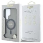 Guess Rhinestones Printed Classic Logo MagSafe Black Kryt Samsung Galaxy S25 Ultra
