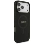 Guess Saffiano Classic Logo MagSafe Black Kryt iPhone 17 Pro Max