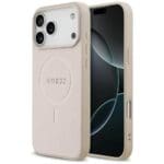 Guess Saffiano Classic Logo MagSafe Pink Kryt iPhone 17 Pro Max