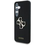Guess Silicone Big 4G Logo Bottom Script Black Kryt Samsung Galaxy S25
