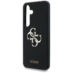 Guess Silicone Big 4G Logo Bottom Script Black Kryt Samsung Galaxy S25