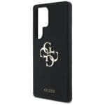 Guess Silicone Big 4G Logo Bottom Script Black Kryt Samsung Galaxy S25 Ultra