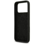 Guess Silicone Big 4G Script Black Kryt iPhone 17 Pro Max