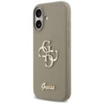 Guess Silicone Big 4G Script Brown Kryt iPhone 17