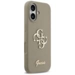 Guess Silicone Big 4G Script Brown Kryt iPhone 17