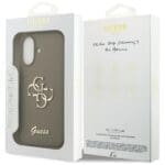 Guess Silicone Big 4G Script Brown Kryt iPhone 17