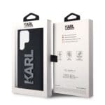 Karl Lagerfeld 3D Rubber Glitter Logo Black Kryt Samsung Galaxy S24 Ultra