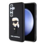 Karl Lagerfeld 3D Rubber Ikonik Black Kryt Samsung Galaxy S24