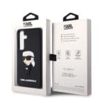 Karl Lagerfeld 3D Rubber Ikonik Black Kryt Samsung Galaxy S24