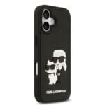 Karl Lagerfeld 3D Rubber Karl and Choupette Black Kryt iPhone 17