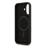 Karl Lagerfeld Liquid Silicone Double Heads MagSafe Black Kryt iPhone 17