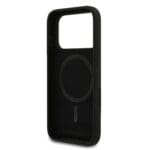 Karl Lagerfeld Liquid Silicone Double Heads MagSafe Black Kryt iPhone 17 Pro