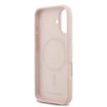 Karl Lagerfeld Liquid Silicone Double Heads MagSafe Pink Kryt iPhone 17