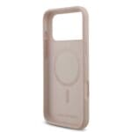 Karl Lagerfeld Liquid Silicone Double Heads MagSafe Pink Kryt iPhone 17 Pro Max